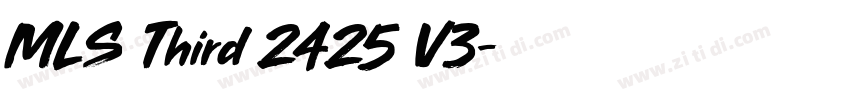 MLS Third 2425 V3字体转换